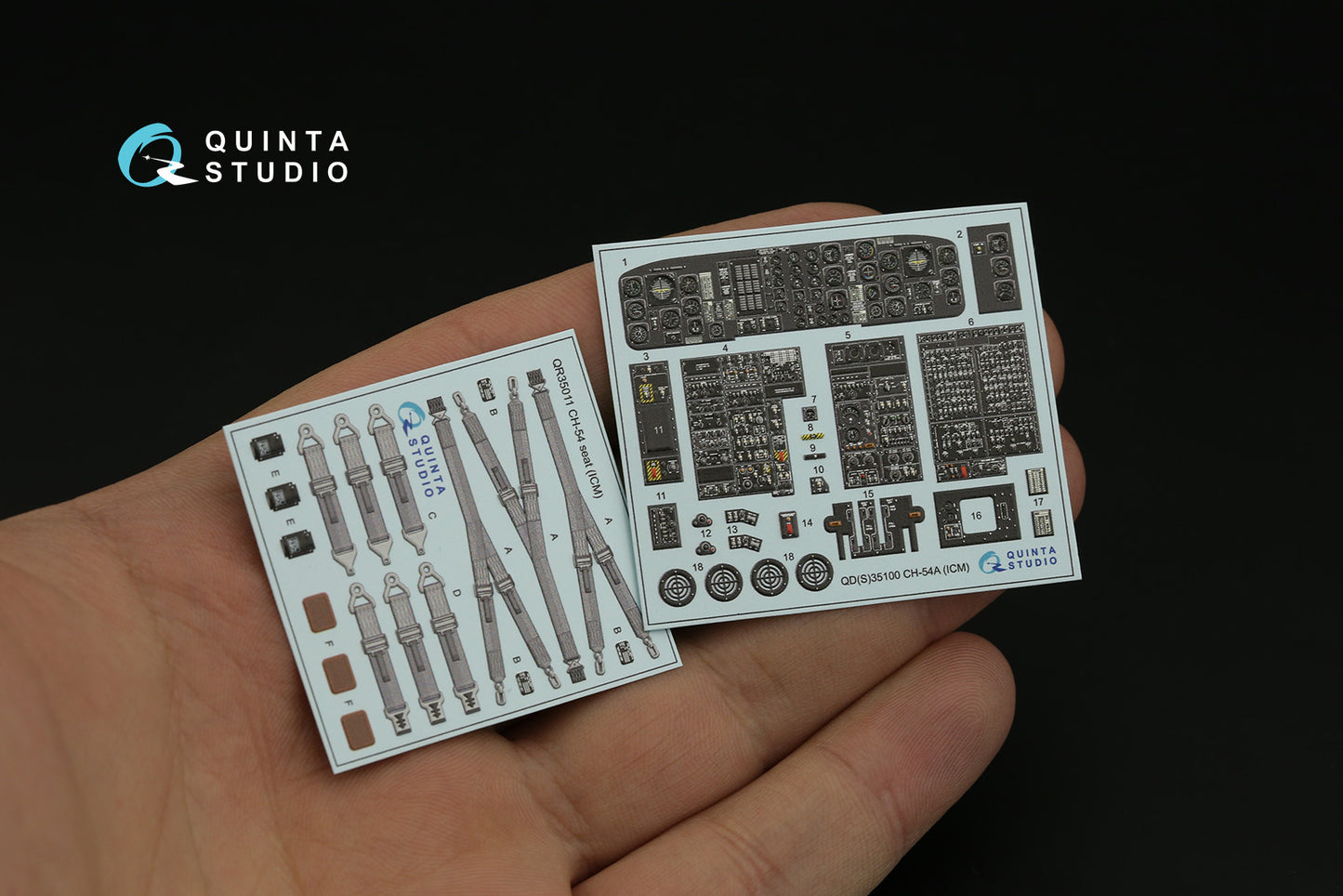 Quinta Studio QD35100 1:35 Sikorsky CH-54A 3D Interior Decal