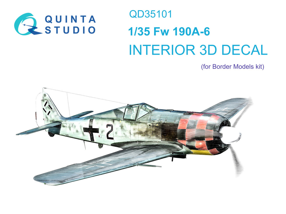 Quinta Studio QD35101 1:35 Fw-190A-6 3D Interior Decal