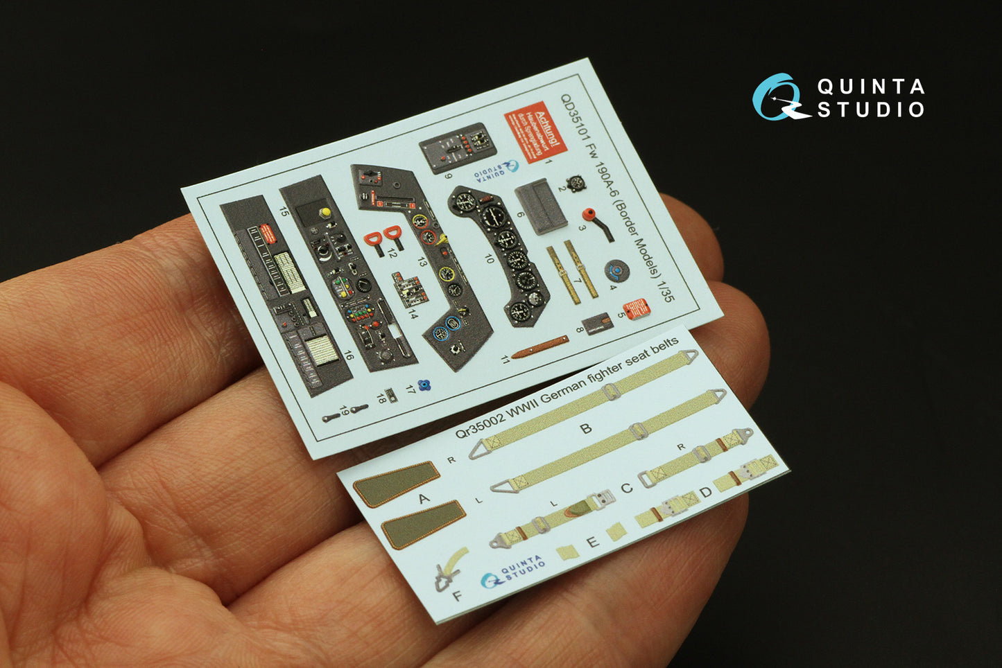 Quinta Studio QD35101 1:35 Fw-190A-6 3D Interior Decal