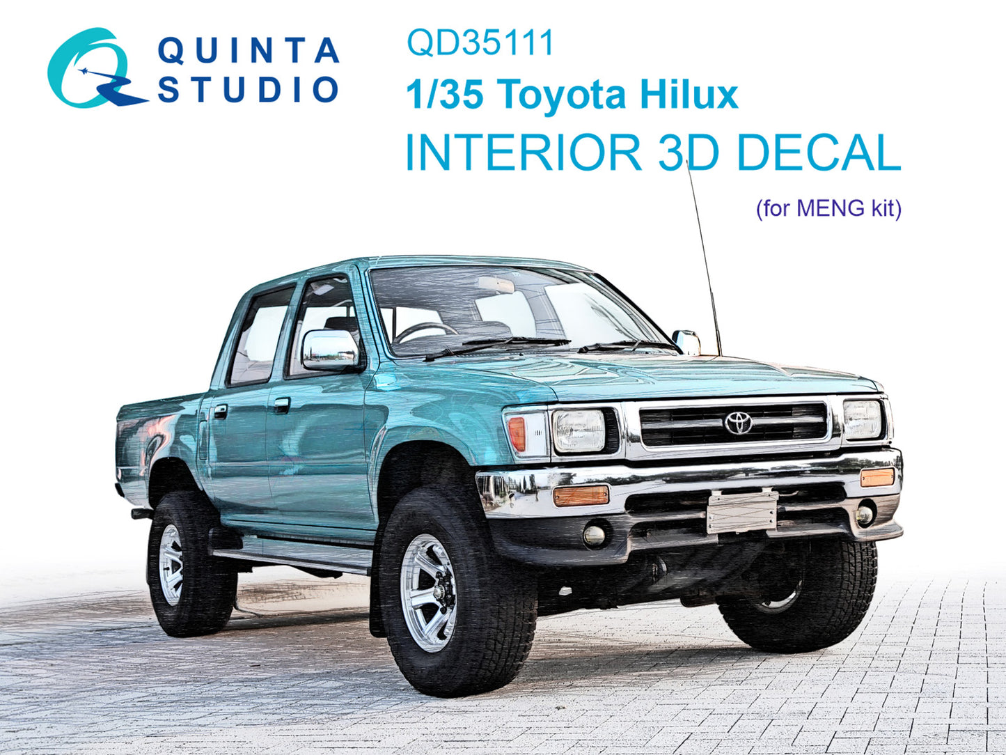 Quinta Studio QD35111 1:35 Toyota Hilux 3D-Printed Interior Decals