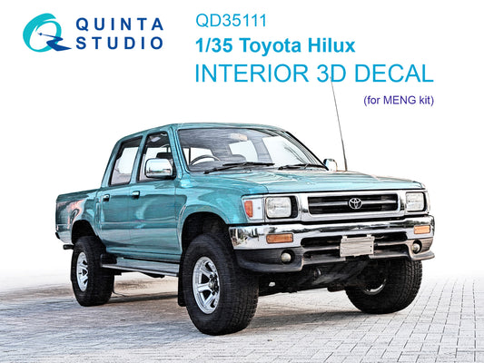 Quinta Studio QD35111 1:35 Toyota Hilux 3D-Printed Interior Decals