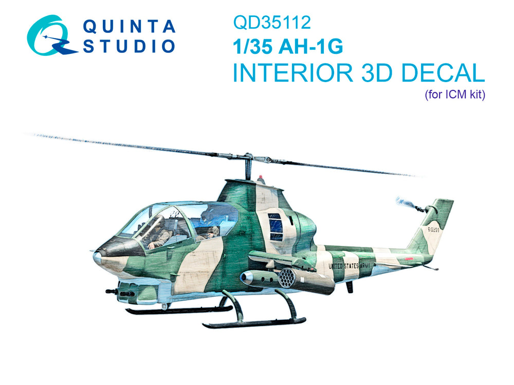 Quinta Studio QD35112 1:35 AH-1G Cobra 3D Interior Decal