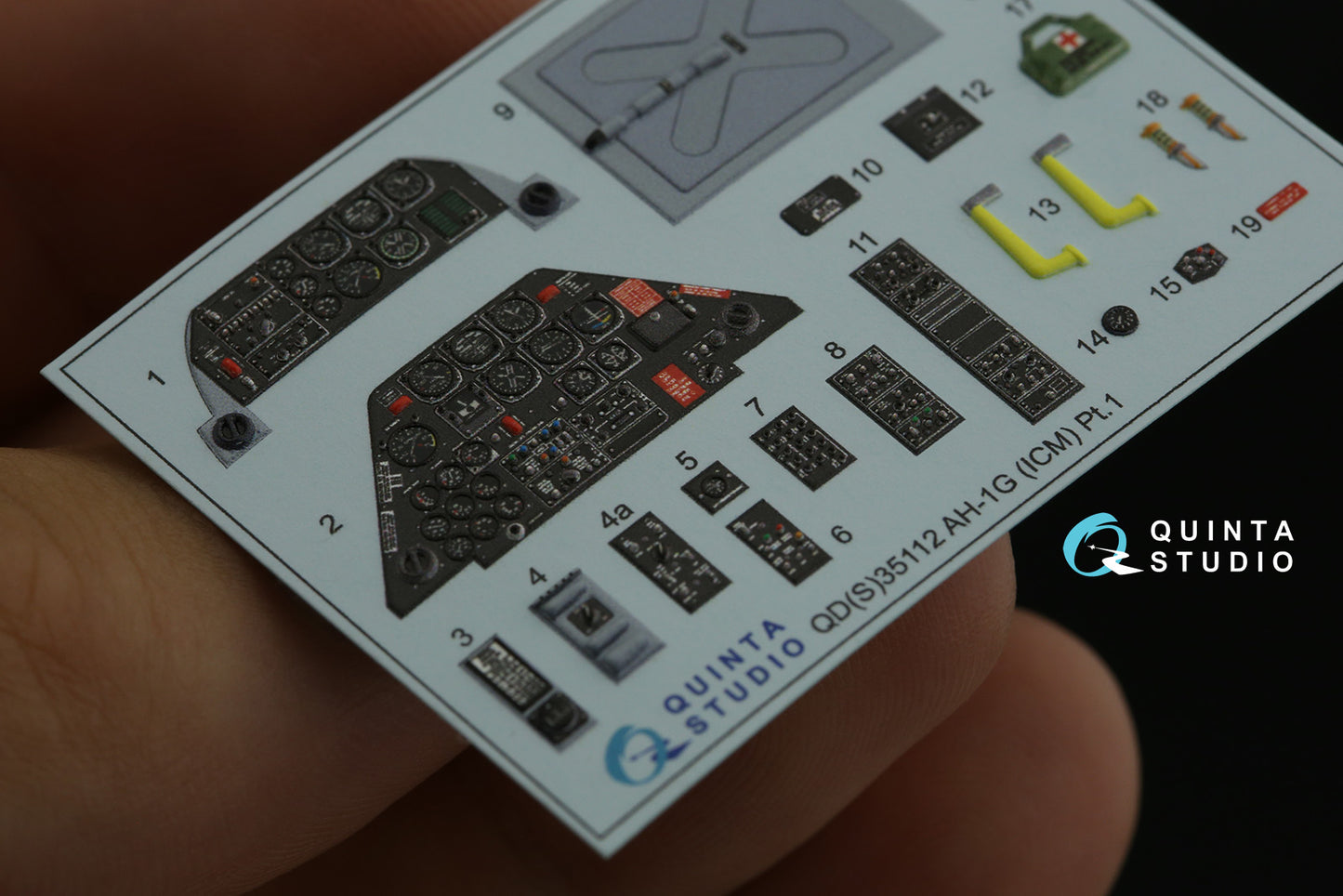 Quinta Studio QD35112 1:35 AH-1G Cobra 3D Interior Decal