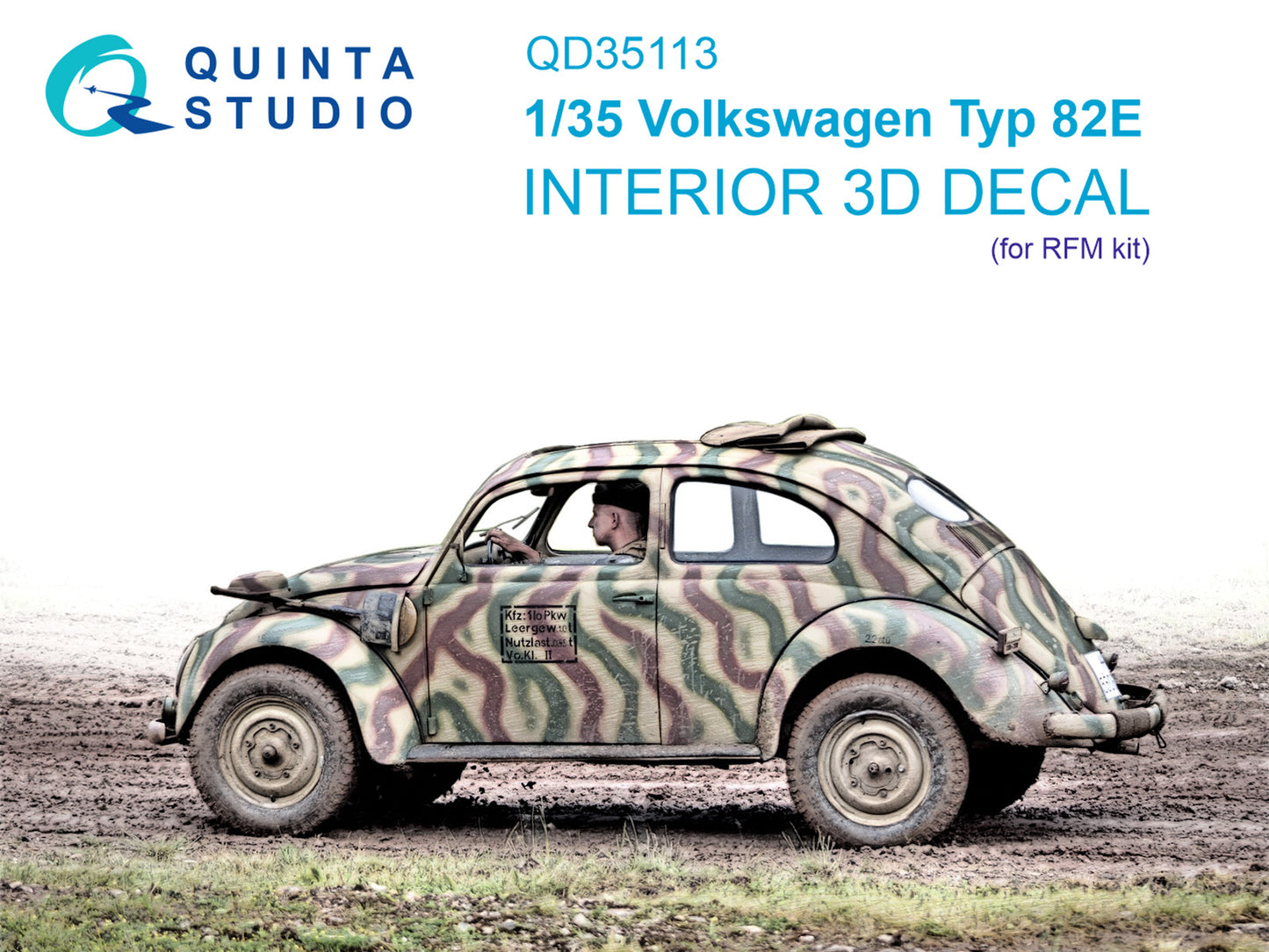 Quinta Studio QD35113 1:35 Volkswagen Typ 82E 3D Interior Decal