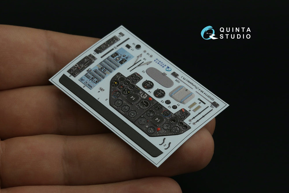 Quinta Studio QD35114 1:35 Mil Mi-4 3D-Printed coloured Interior on decal paper