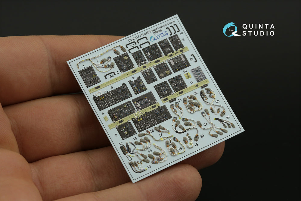 Quinta Studio QD35117 1:35 AH-64D EFAB Avionics 3D Interior Decal