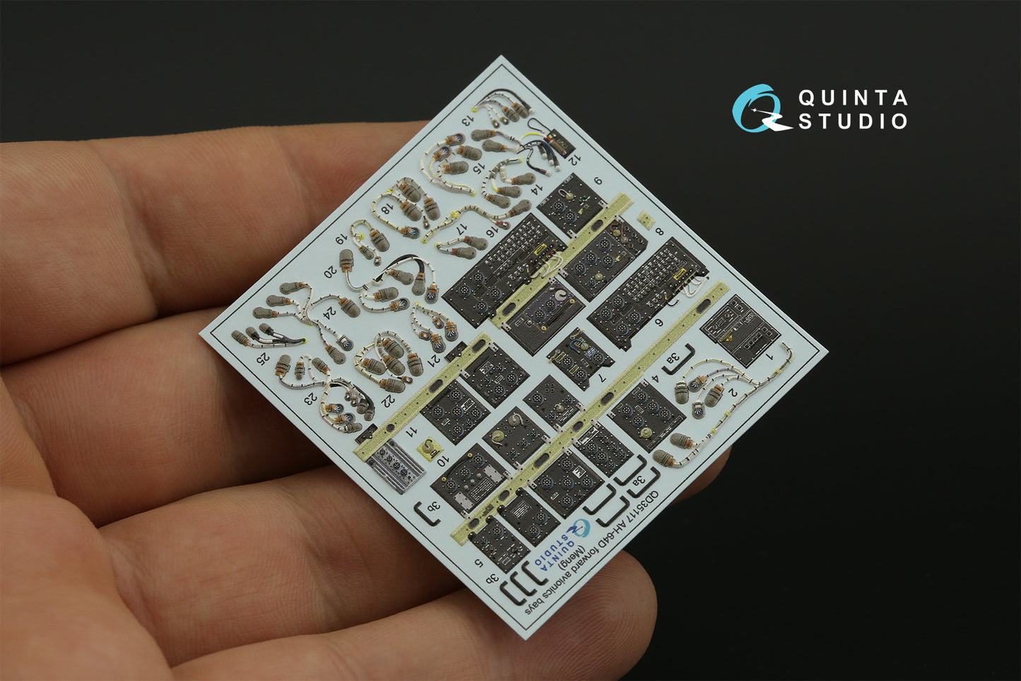 Quinta Studio QD35117 1:35 AH-64D EFAB Avionics 3D Interior Decal