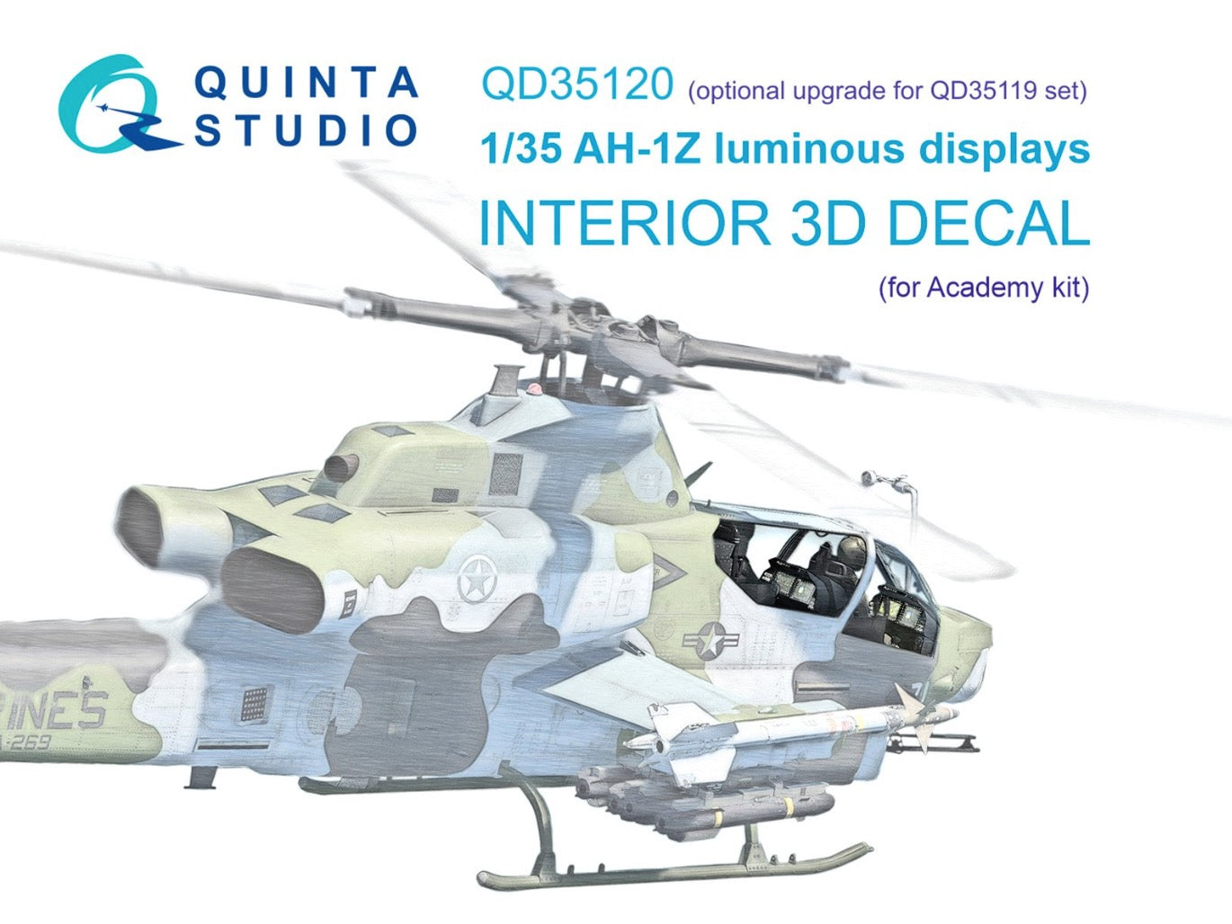Quinta Studio QD35120 1:35 AH-1Z Viper Luminous Displays