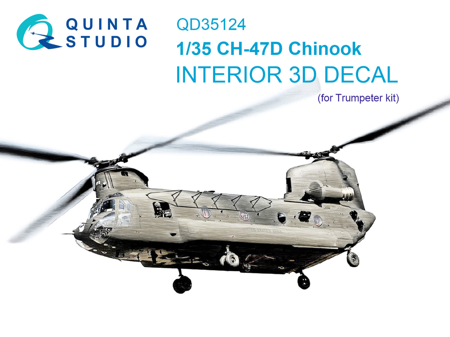 Quinta Studio QD35124 1:35 Boeing CH-47D 3D-Printed Interior Decals