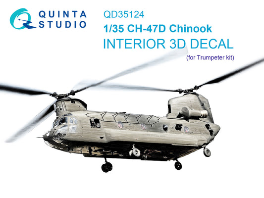 Quinta Studio QD35124 1:35 Boeing CH-47D 3D-Printed Interior Decals