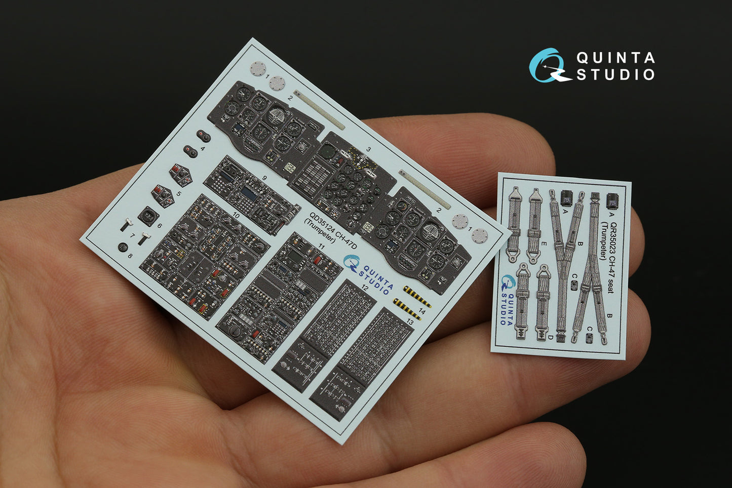 Quinta Studio QD35124 1:35 Boeing CH-47D 3D-Printed Interior Decals