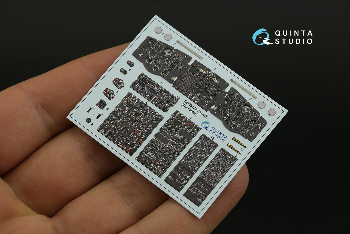 Quinta Studio QD35124 1:35 Boeing CH-47D 3D-Printed Interior Decals