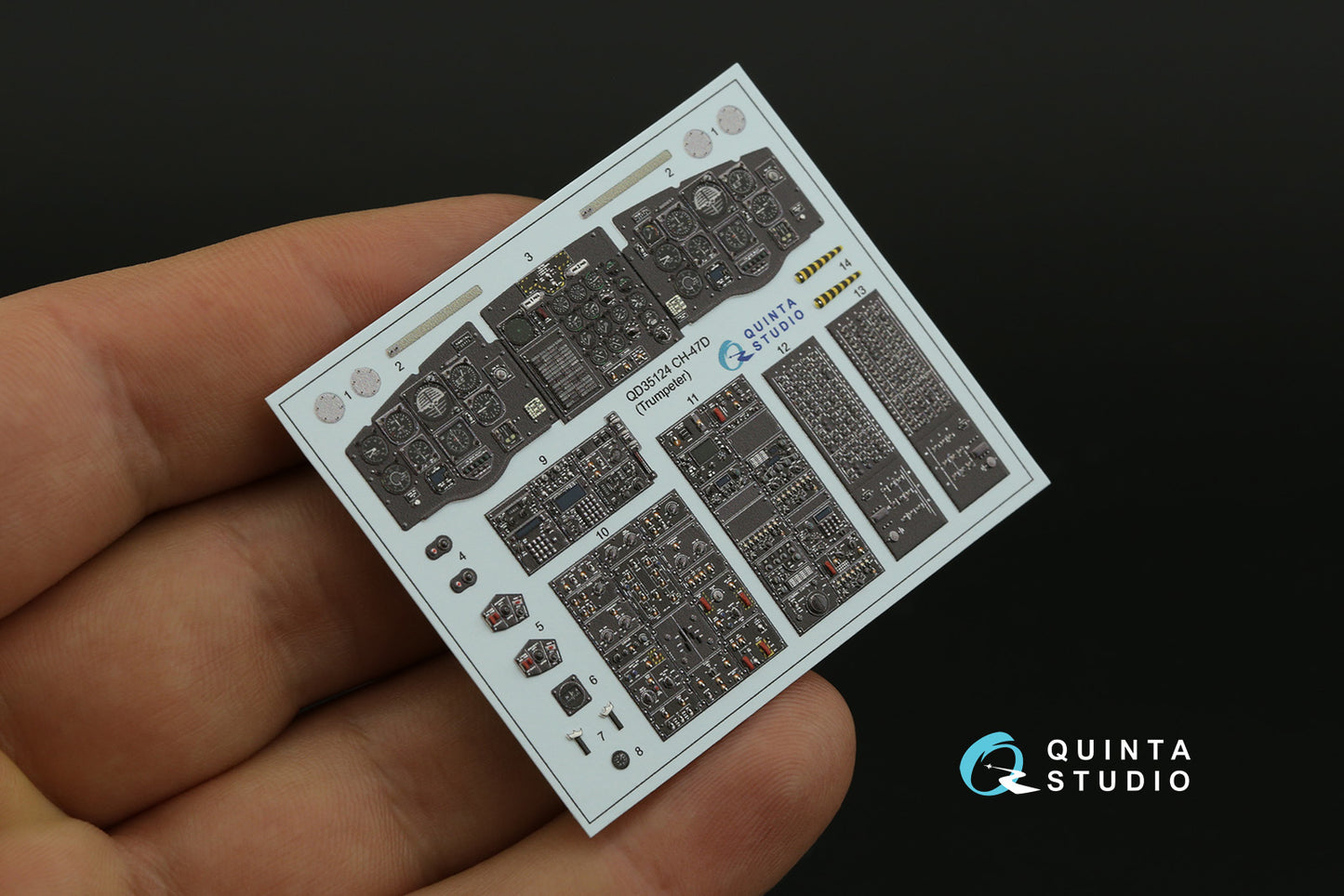 Quinta Studio QD35124 1:35 Boeing CH-47D 3D-Printed Interior Decals