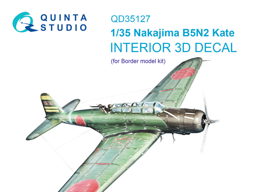 Quinta Studio QD35127 1:35 Nakajima B5N2 Kate 3D Interior Decal