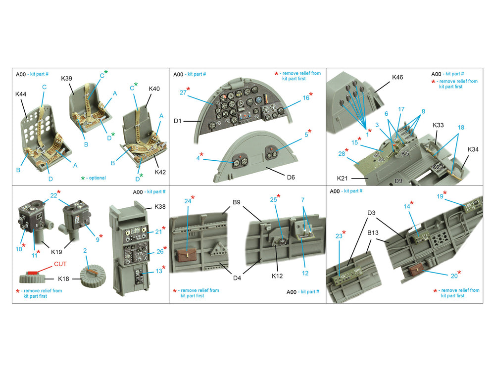 Quinta Studio QD35127 1:35 Nakajima B5N2 Kate 3D Interior Decal