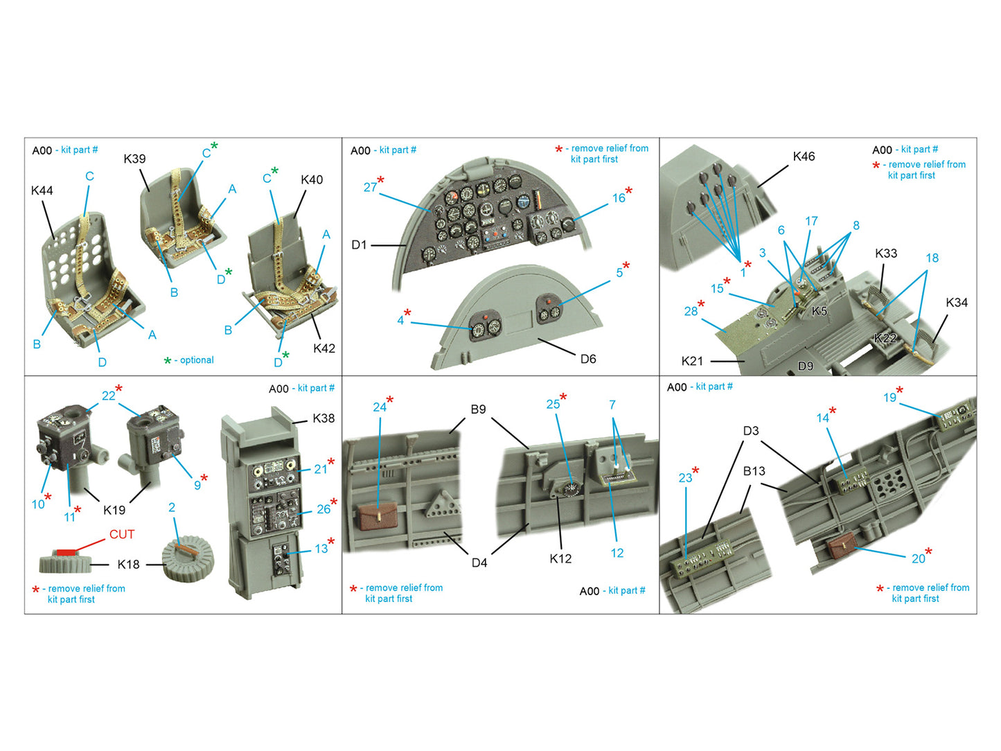 Quinta Studio QD35127 1:35 Nakajima B5N2 Kate 3D Interior Decal