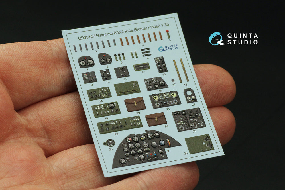 Quinta Studio QD35127 1:35 Nakajima B5N2 Kate 3D Interior Decal