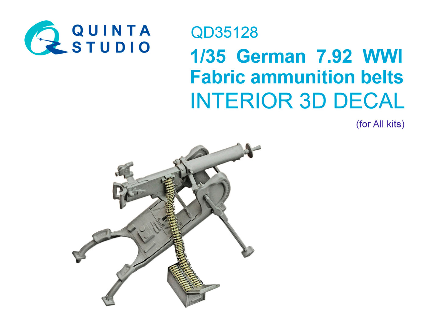 Quinta Studio QD35128 1:35 German 7.92 Fabric ammunition belts