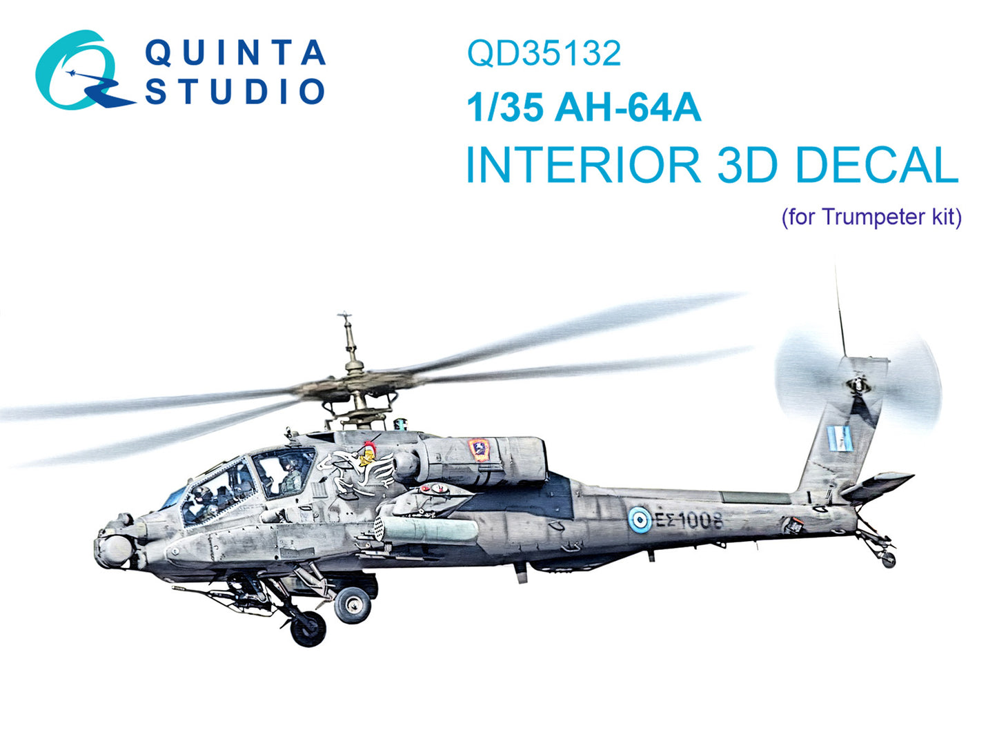 Quinta Studio QD35132 1:35 AH-64A Apache 3D Interior Decal