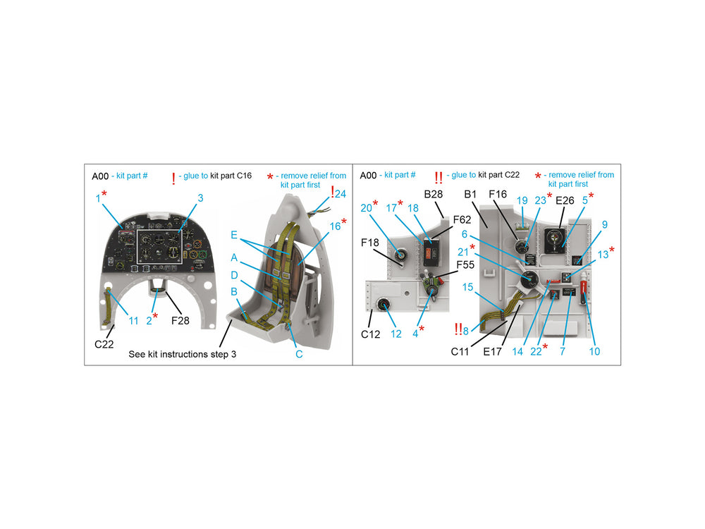Quinta Studio QD35133 1:35 Spitfire Mk.Vb 3D Interior Decal