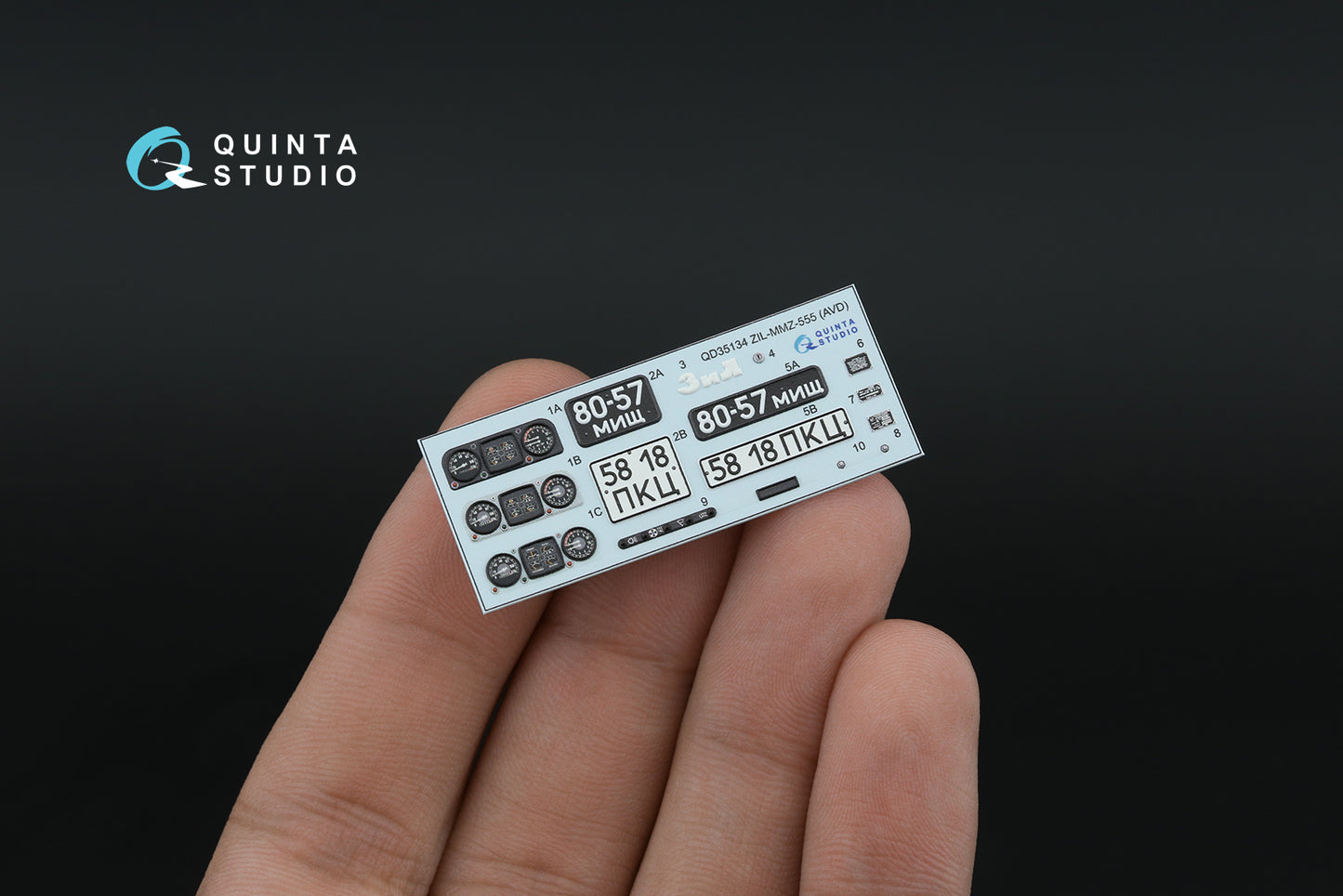 Quinta Studio QD35134 1:35 ZIL-MMZ-555 3D-Printed Interior Decals
