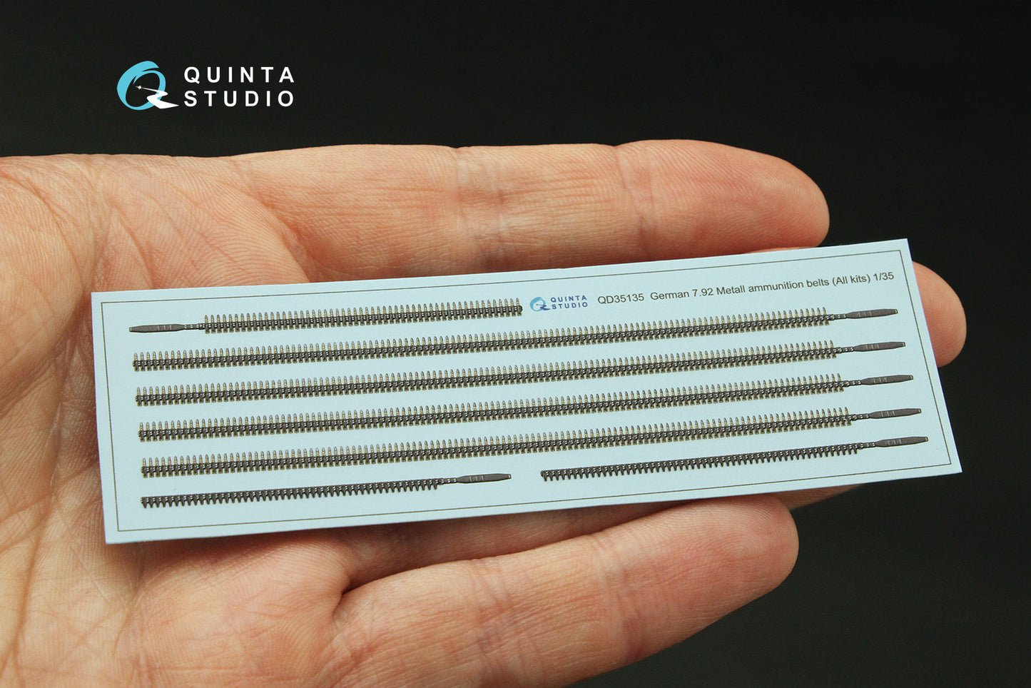 Quinta Studio QD35135 1:35 German 7.92 Metall ammunition belts