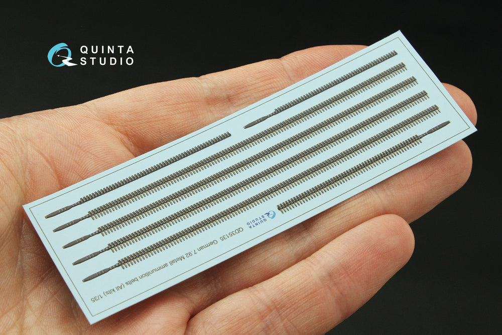 Quinta Studio QD35135 1:35 German 7.92 Metall ammunition belts