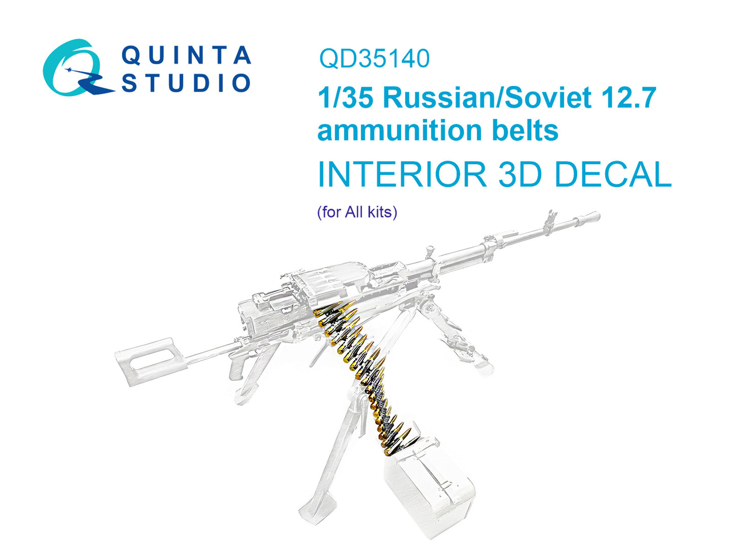 Quinta Studio QD35140 1:35 Soviet-Russian 12.7 ammunition belts