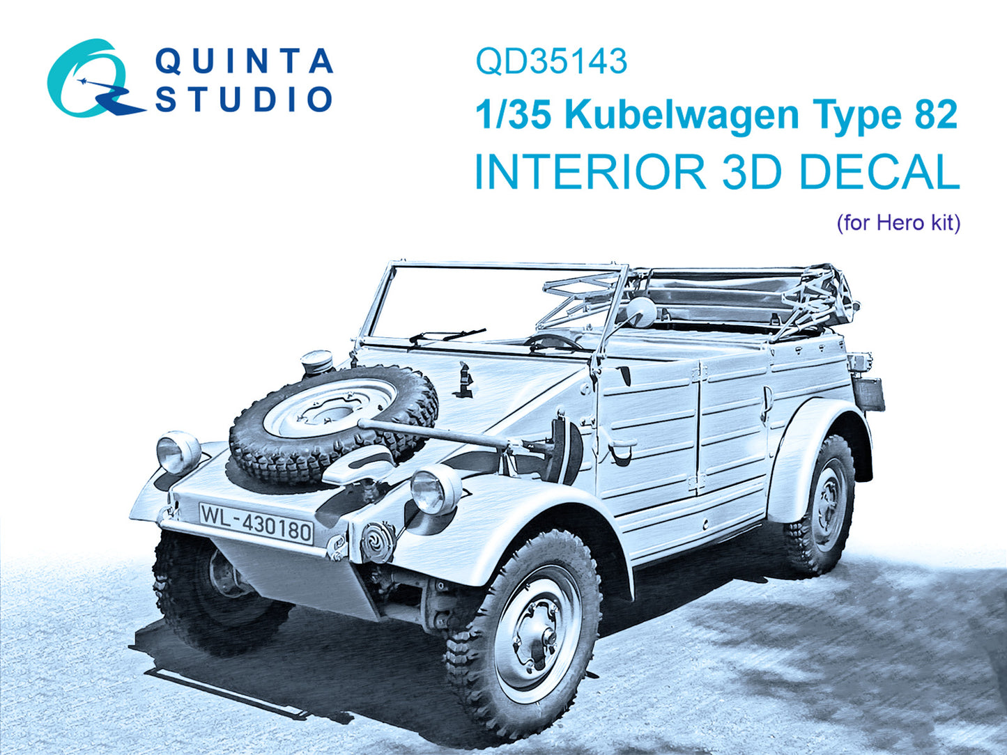 Quinta Studio QD35143 1:35 Kubelwagen Type 82 3D Interior Decal