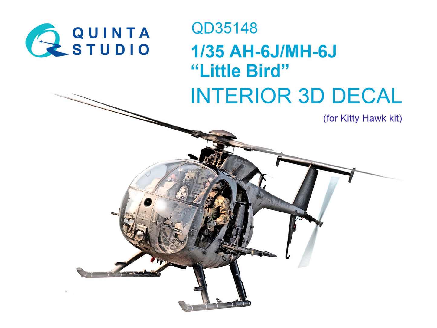 Quinta Studio QD35148 1:35 AH-6J/MH-6J 3D Interior Decal