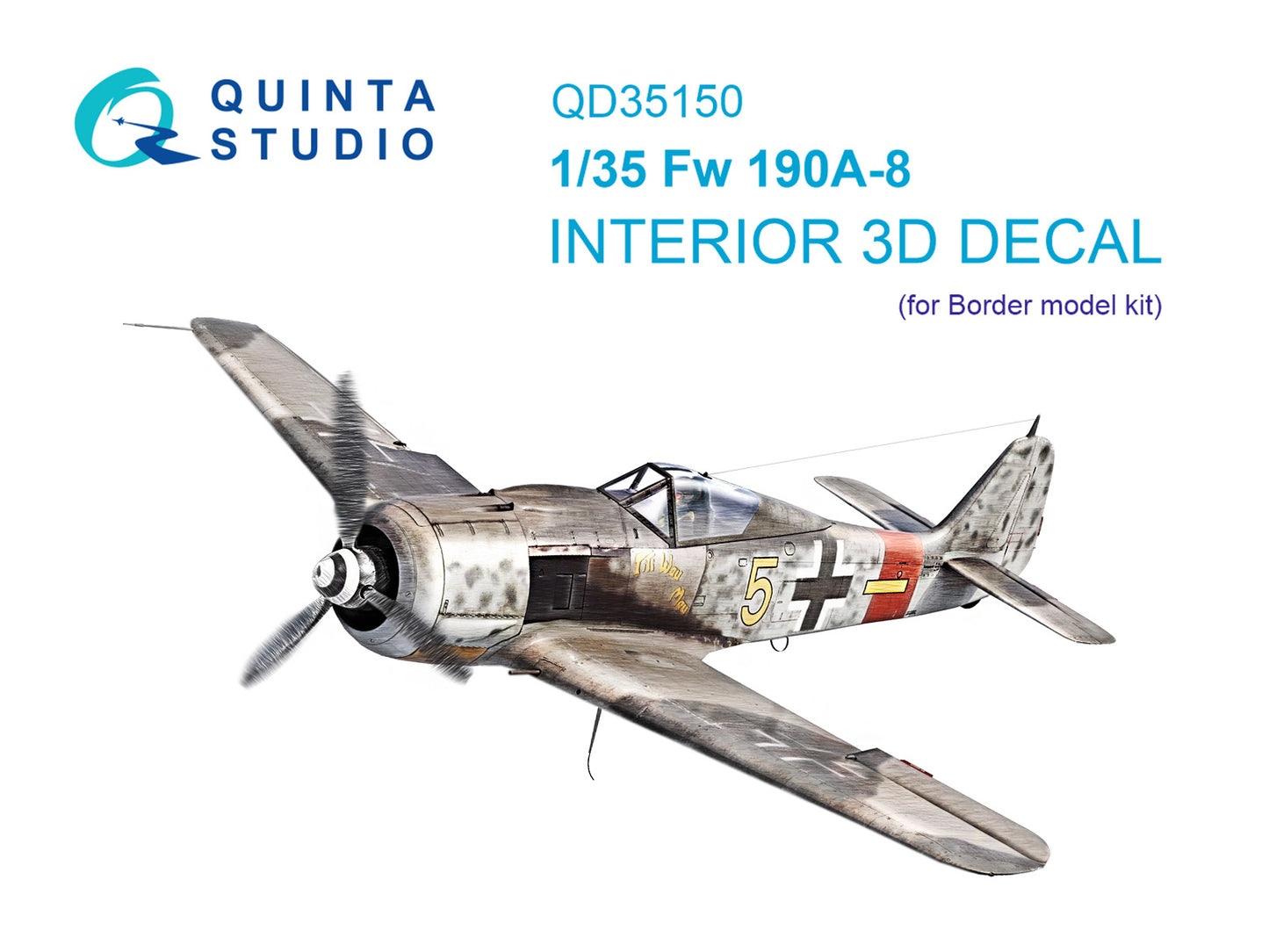 Quinta Studio QD35150 1:35 Fw-190A-8 3D Interior Decal