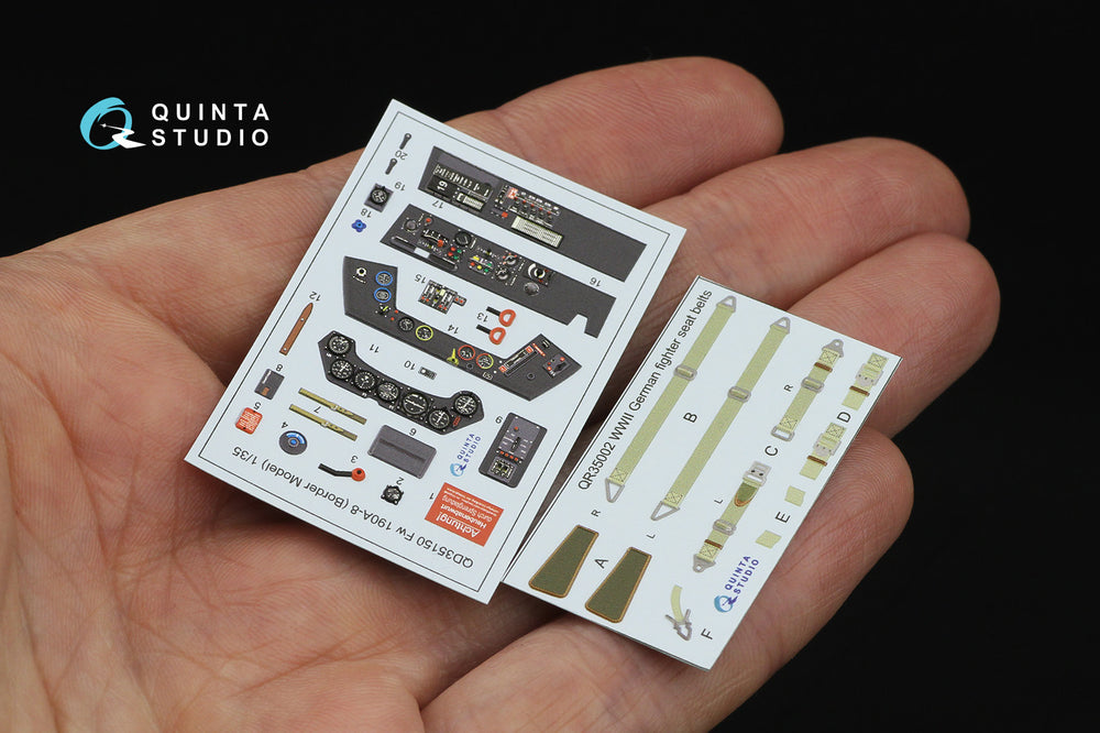 Quinta Studio QD35150 1:35 Fw-190A-8 3D Interior Decal