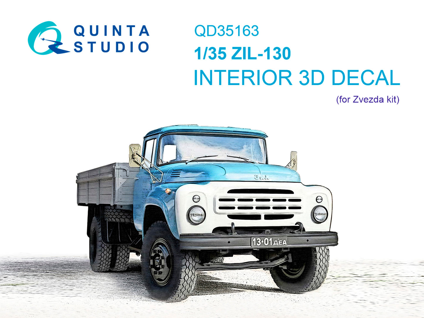 Quinta Studio QD35163 1:35 Soviet ZiL-130 3D Interior Decal