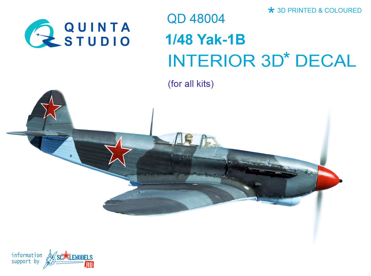 Quinta Studio QD48004 1:48 Yakovlev Yak-1B