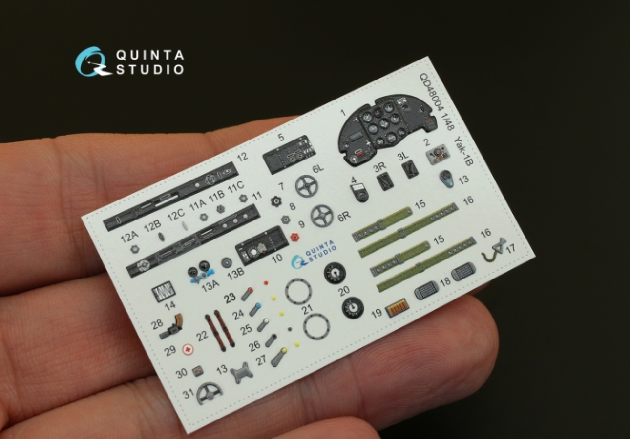 Quinta Studio QD48004 1:48 Yakovlev Yak-1B
