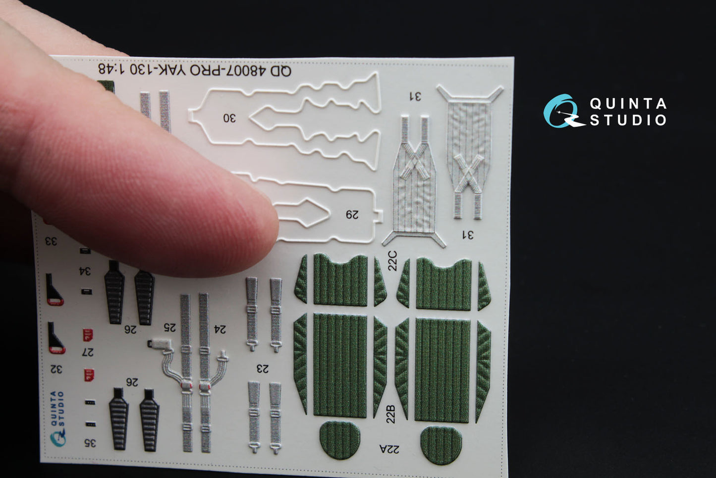 Quinta Studio QD48007 1:48 Yakovlev Yak-140 3D Interior Decal