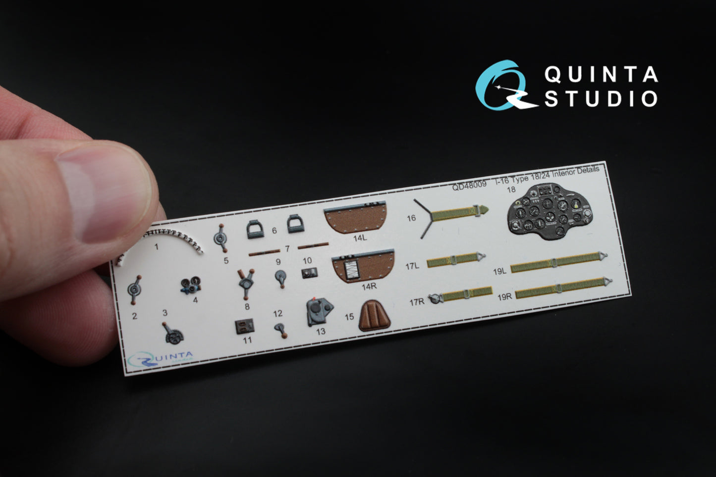 Quinta Studio QD48009 1:48 I-16 Type 18/24 3D Interior Decal