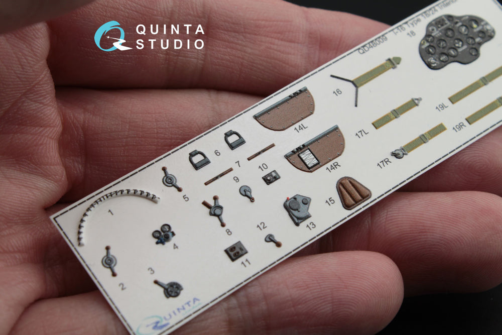Quinta Studio QD48009 1:48 I-16 Type 18/24 3D Interior Decal