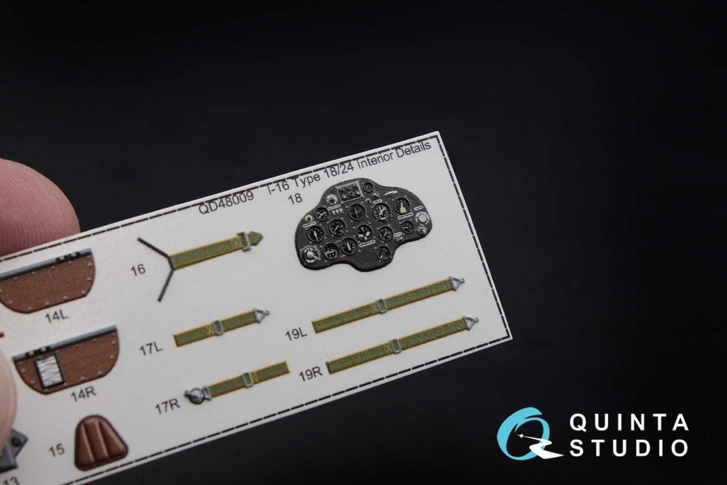 Quinta Studio QD48009 1:48 I-16 Type 18/24 3D Interior Decal