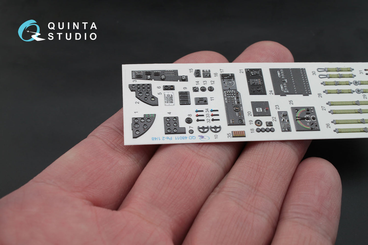 Quinta Studio QD48011 1:48 Petlyakov Pe-2 3D-Printed Interior Decals