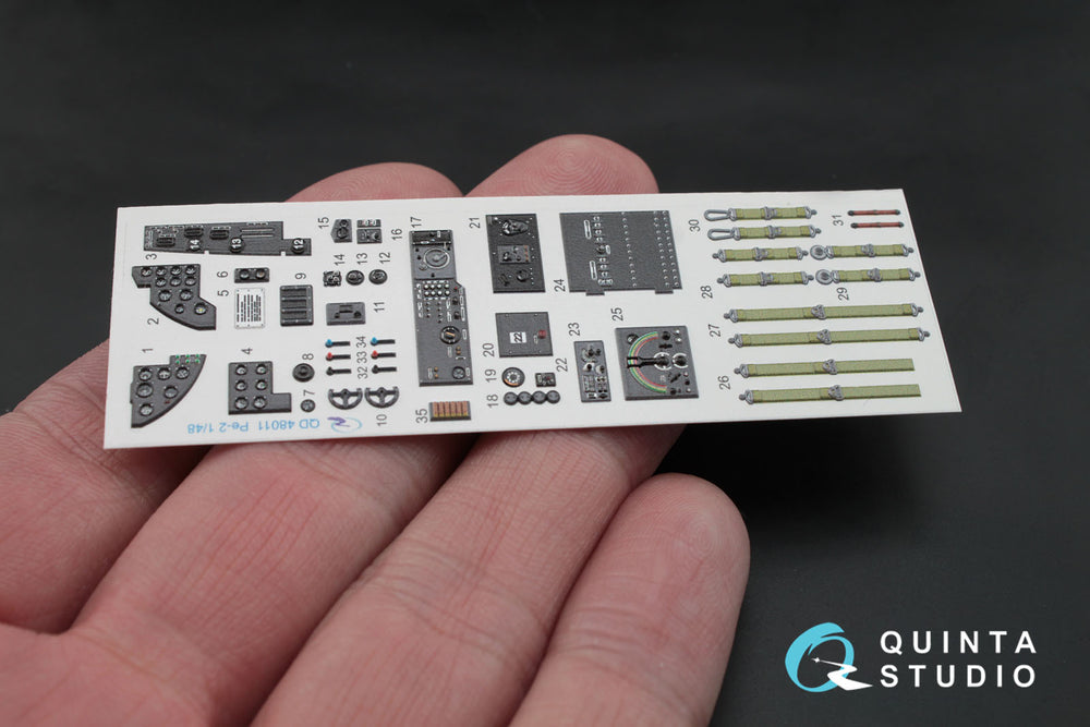 Quinta Studio QD48011 1:48 Petlyakov Pe-2 3D-Printed Interior Decals