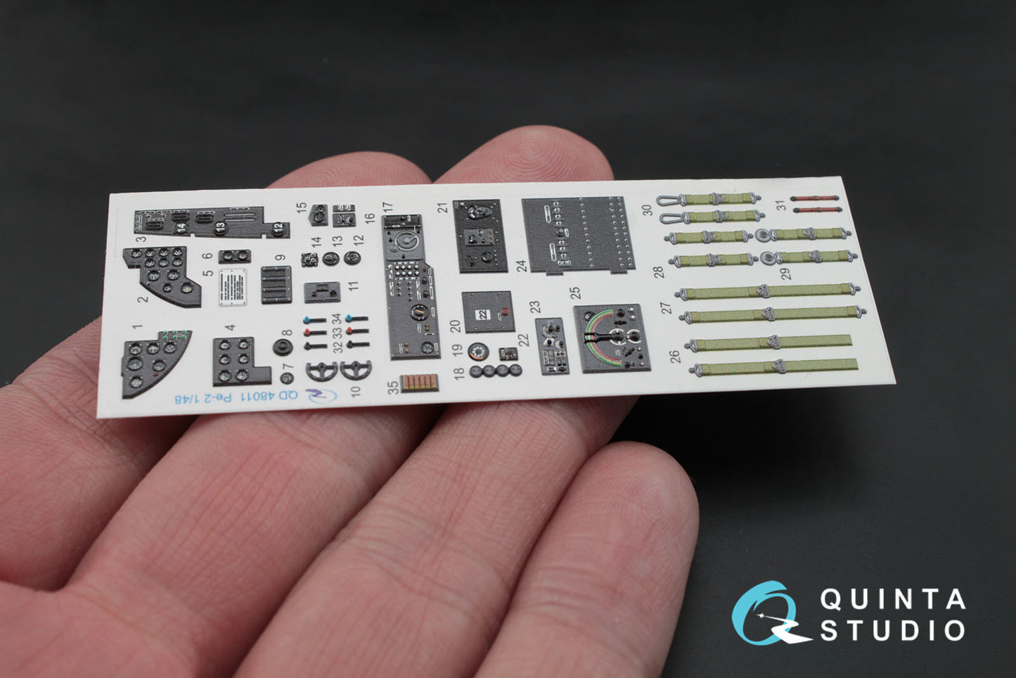 Quinta Studio QD48011 1:48 Petlyakov Pe-2 3D-Printed Interior Decals