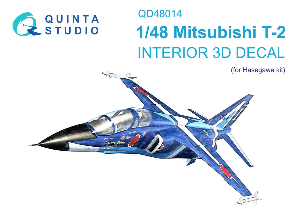 Quinta Studio QD48014 1:48 Mitsubishi T-2 3D-Printed Interior Decals