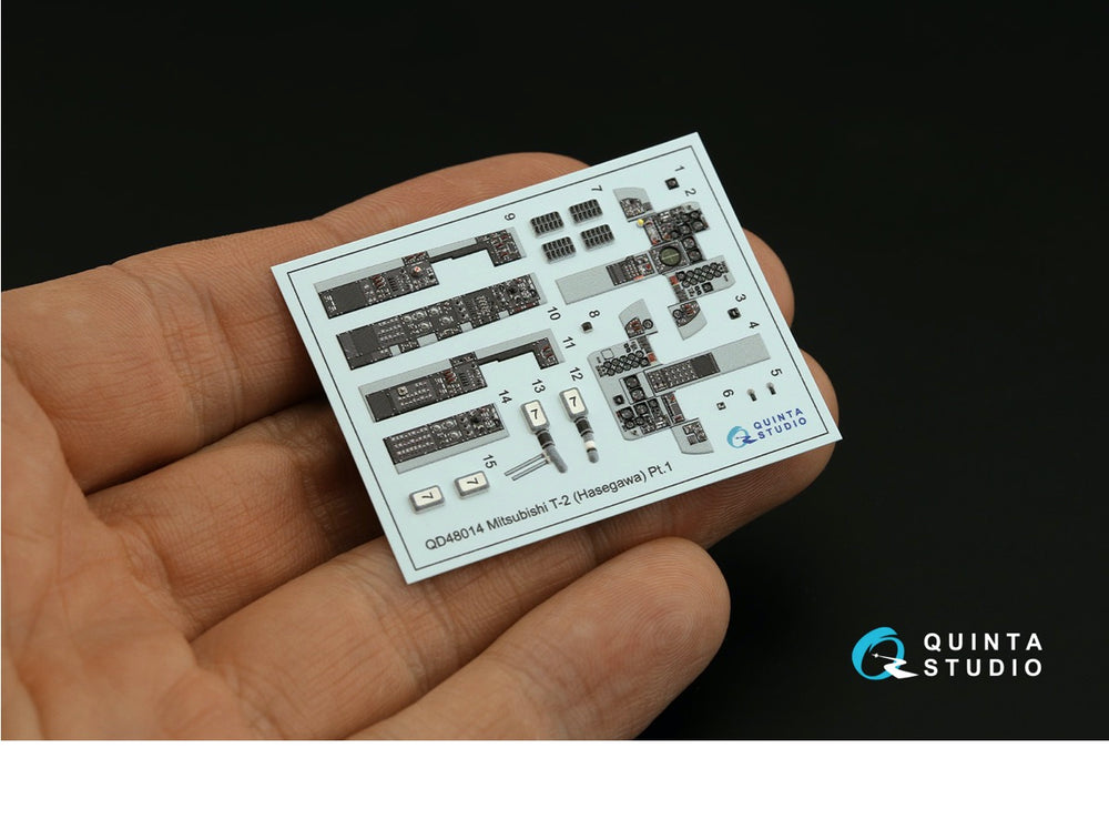 Quinta Studio QD48014 1:48 Mitsubishi T-2 3D-Printed Interior Decals