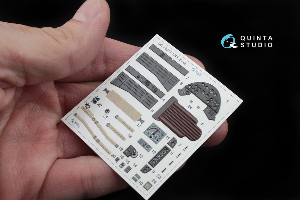Quinta Studio QD48017 1:48 Sukhoi Su-2 3D-Printed Interior Decals