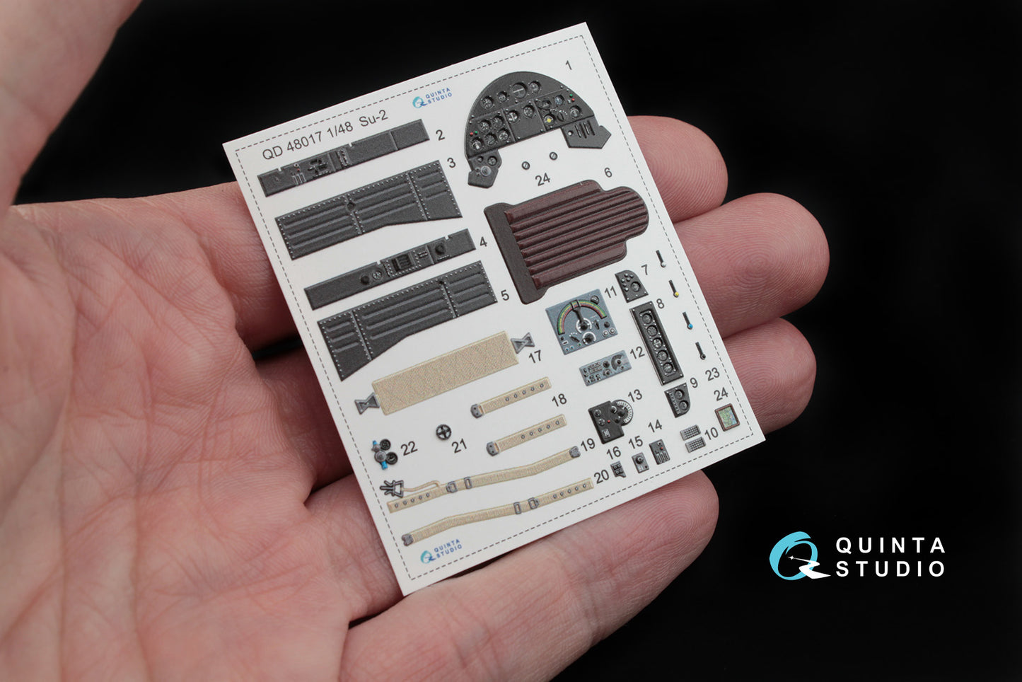 Quinta Studio QD48017 1:48 Sukhoi Su-2 3D-Printed Interior Decals