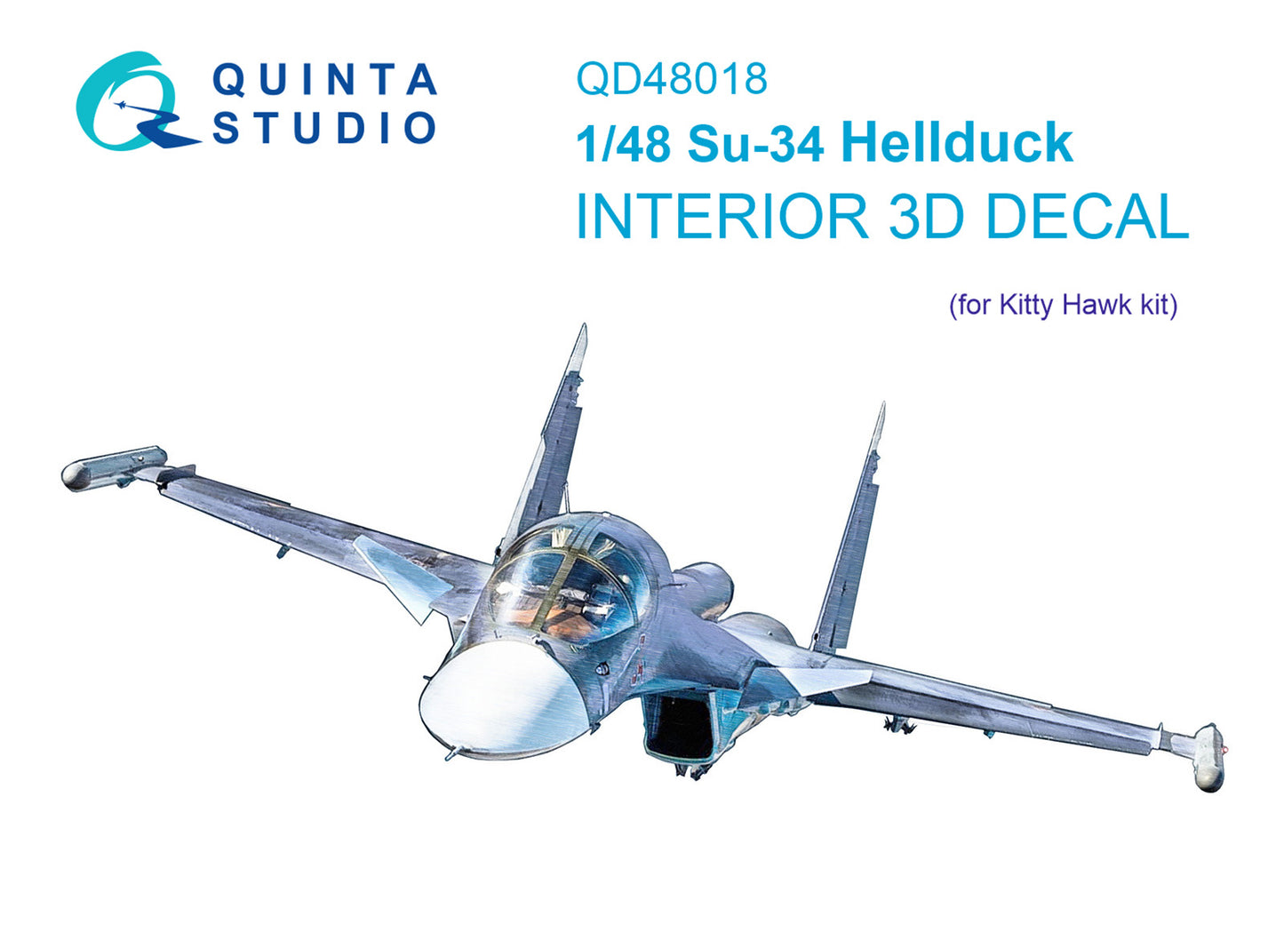 Quinta Studio QD48018 1:48 Sukhoi Su-34 3D-Printed Interior Decals