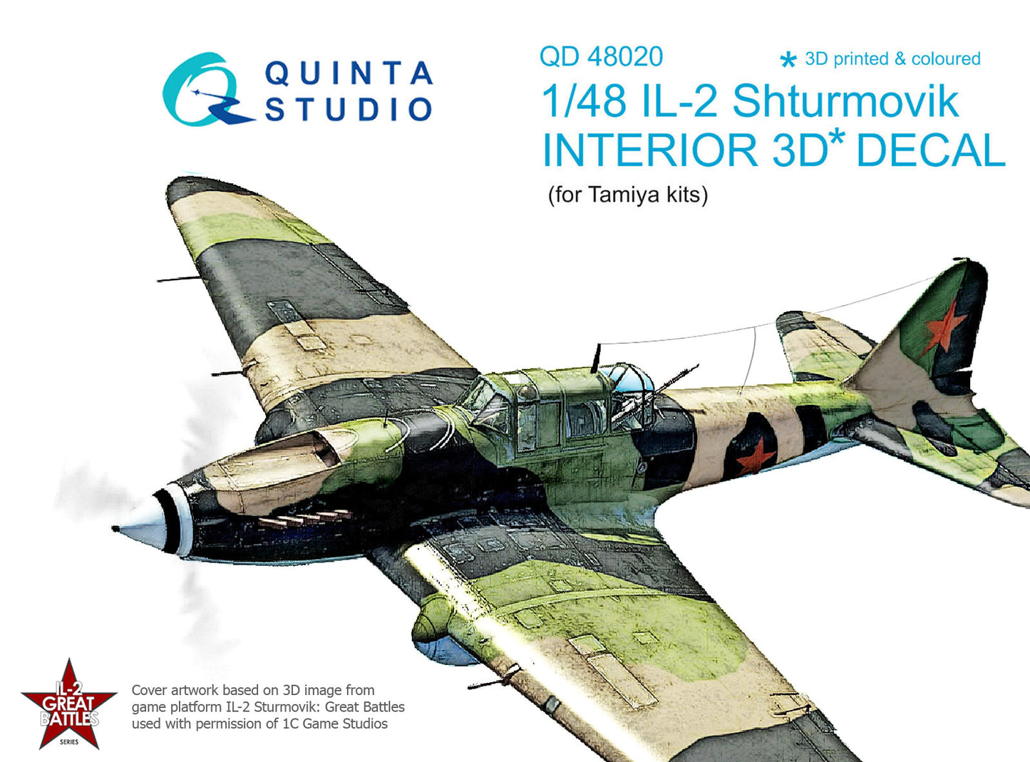 Quinta Studio QD48020 1:48 Ilyushin Il-2 3D-Printed Interior Decals