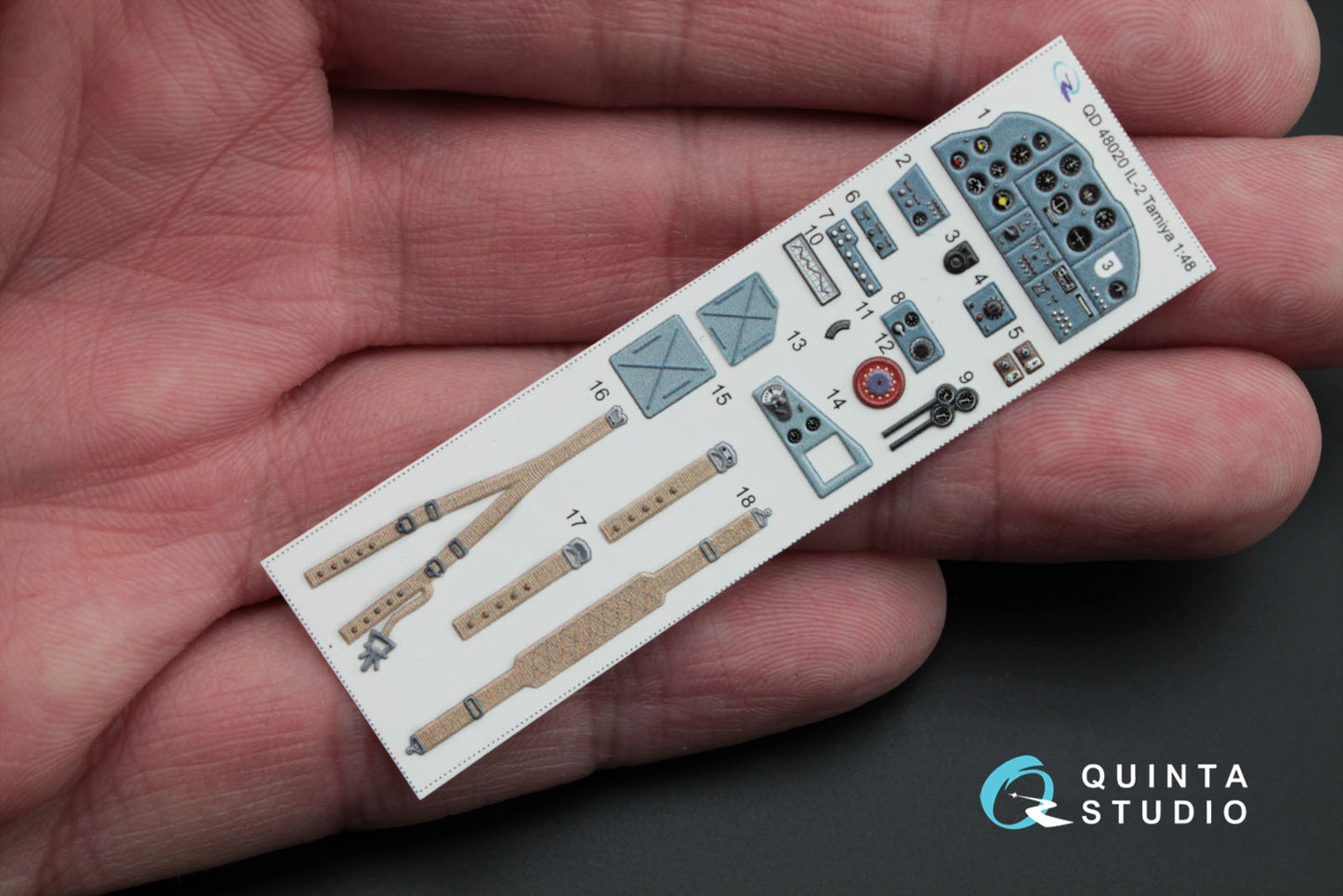 Quinta Studio QD48020 1:48 Ilyushin Il-2 3D-Printed Interior Decals