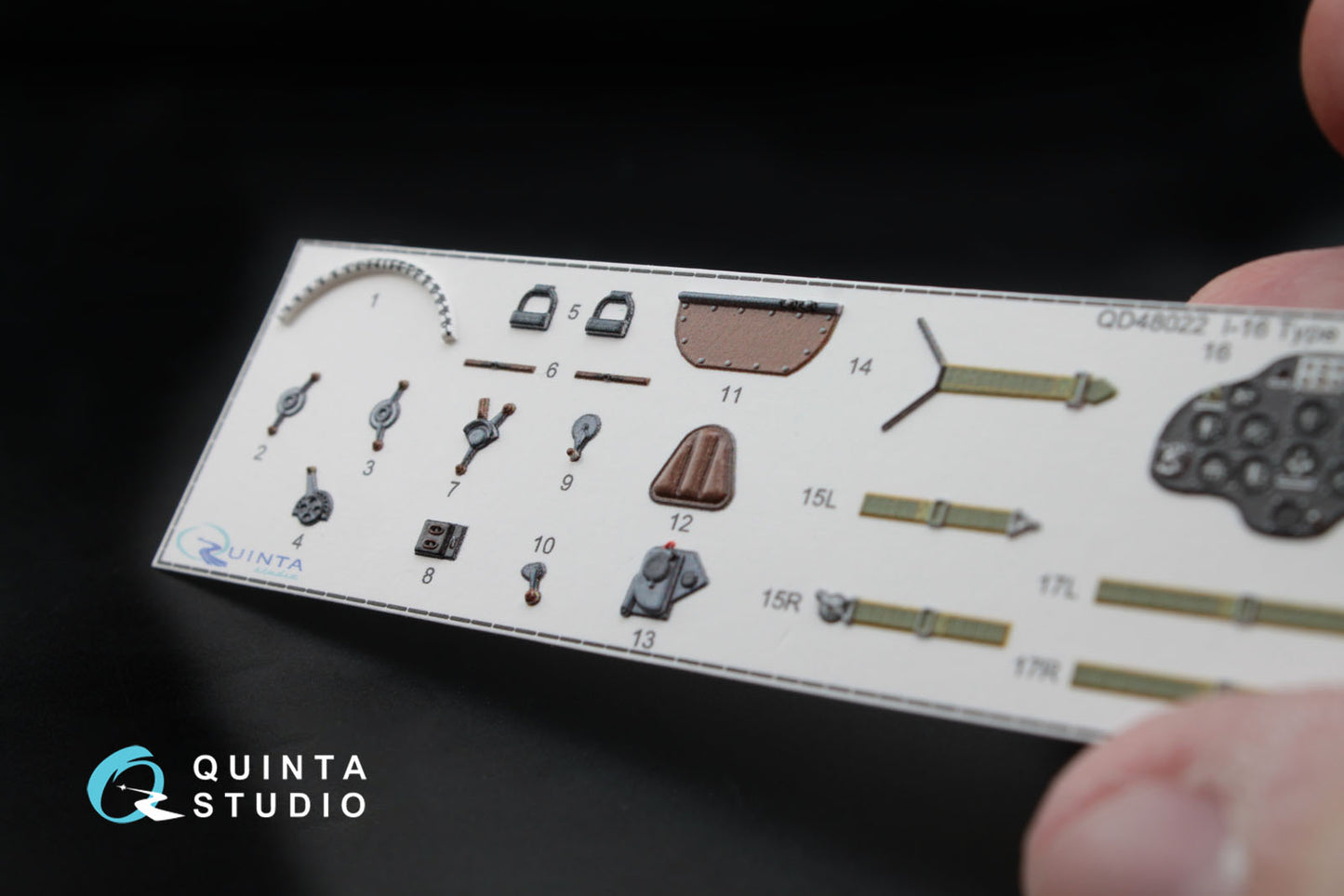 Quinta Studio QD48022 1:48 I-16 Type 10 3D Interior Decal